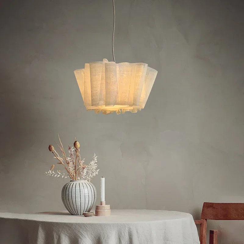 Vintage Wabi Sabi Fabric Chandelier