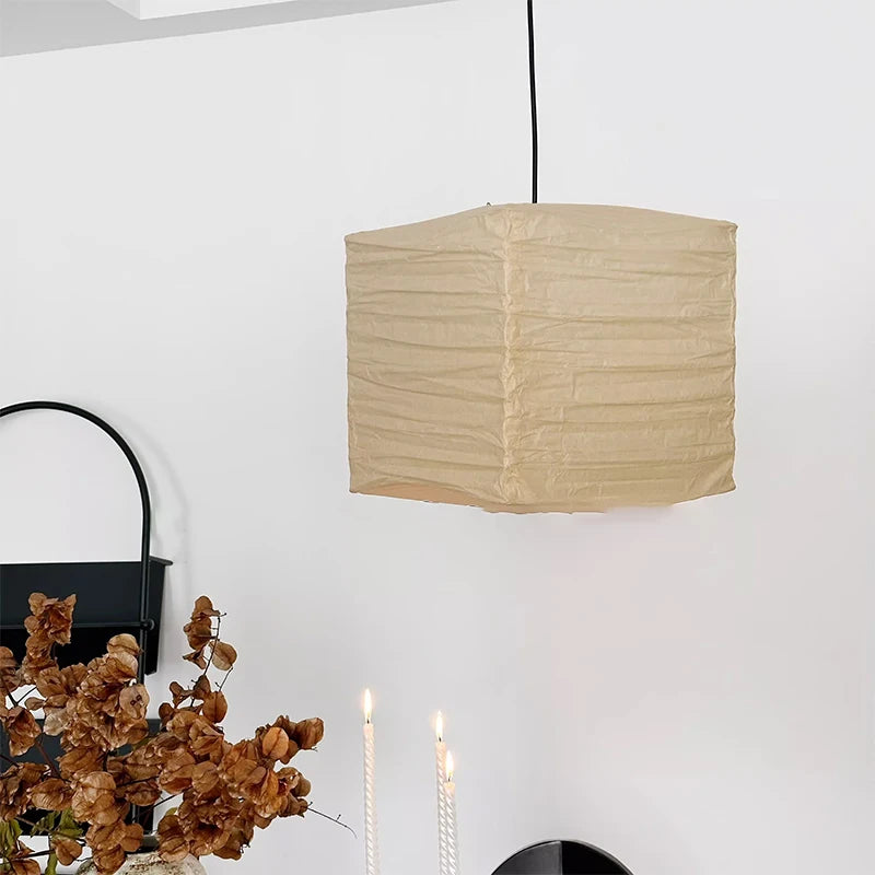 Calm Nordic Rice Paper Pendant Light
