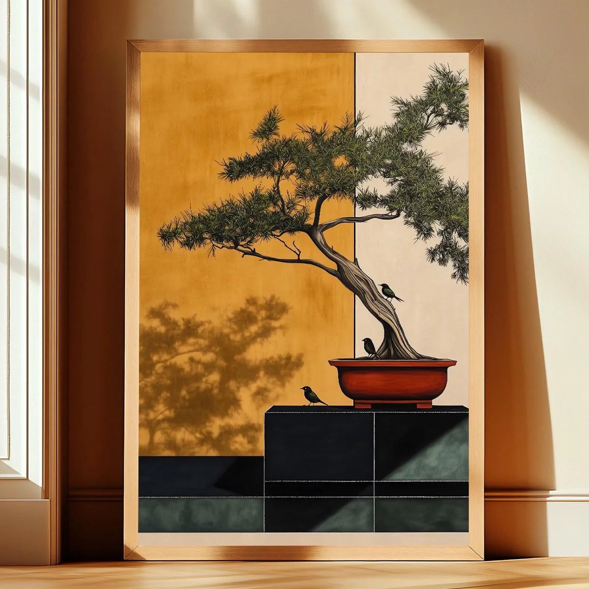 Japandi Bonsai Canvas Art