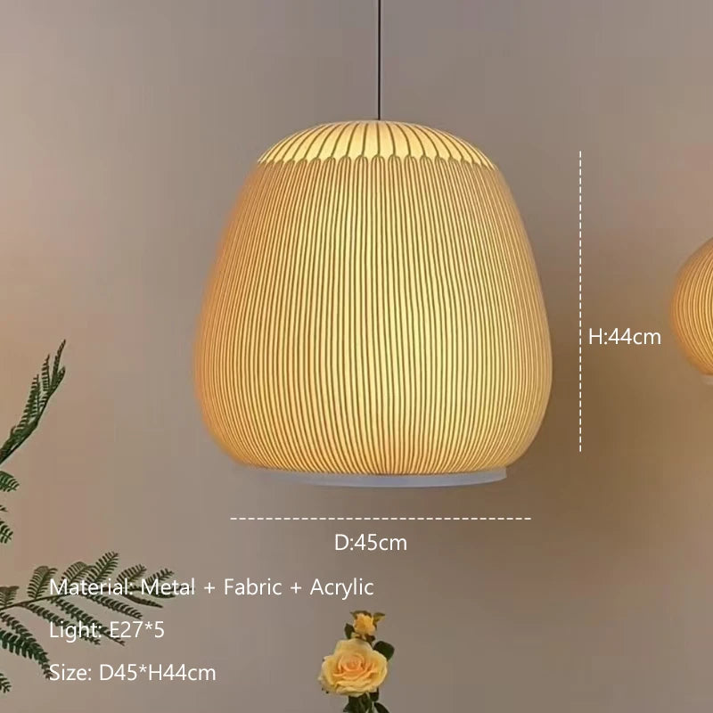 Nordic Woven Fabric Pendant Light