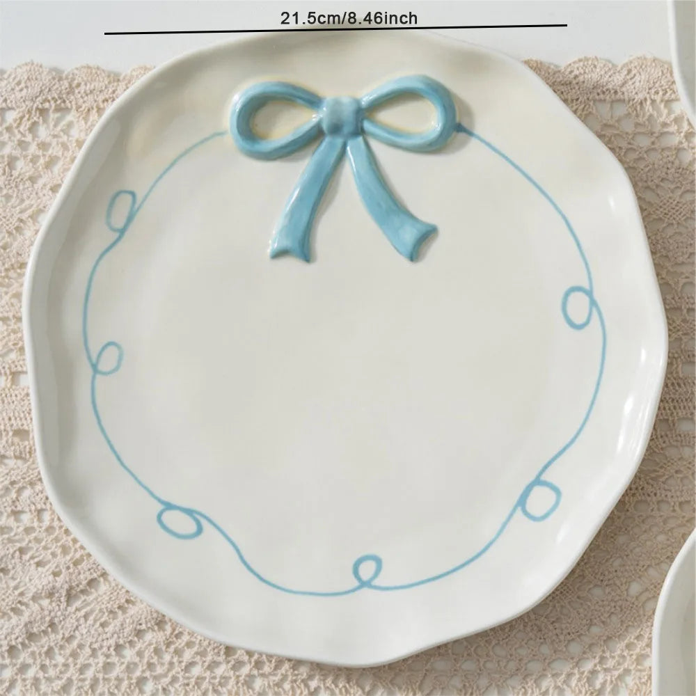 Ceramic Bow Snack Plate