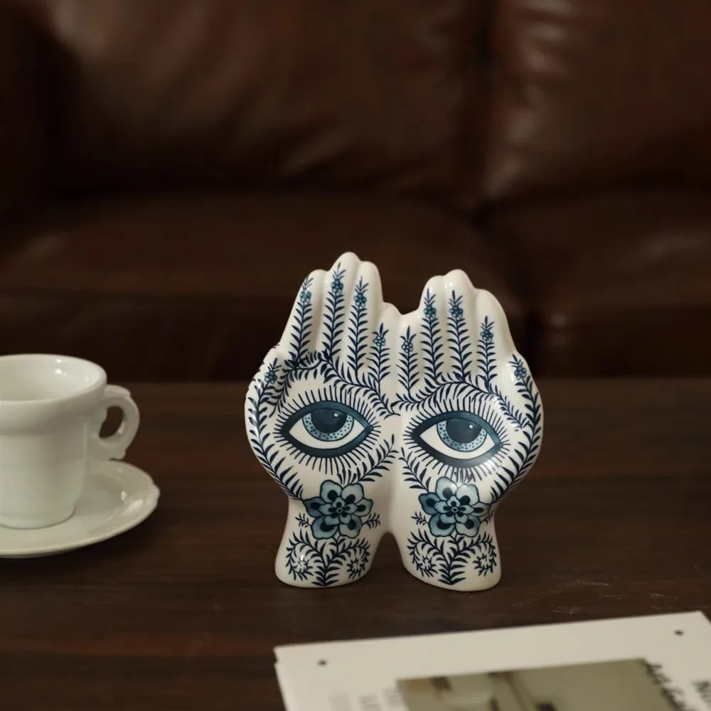 Nordic Palm Ceramic Holder