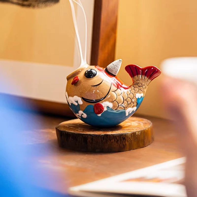 Koi Reverse Flow Incense Burner