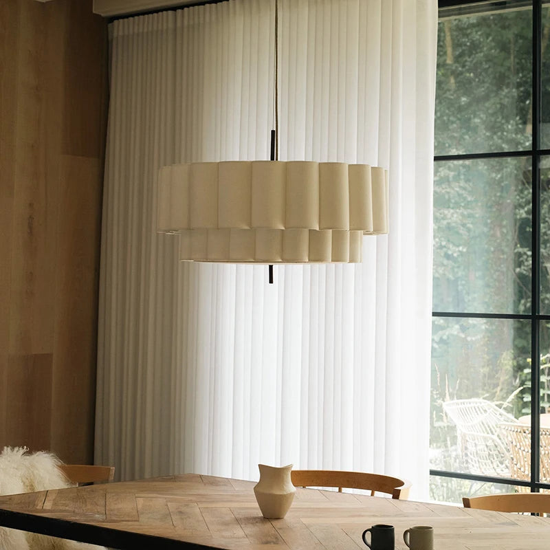 Wabi-Sabi Fabric Ceiling Chandelier
