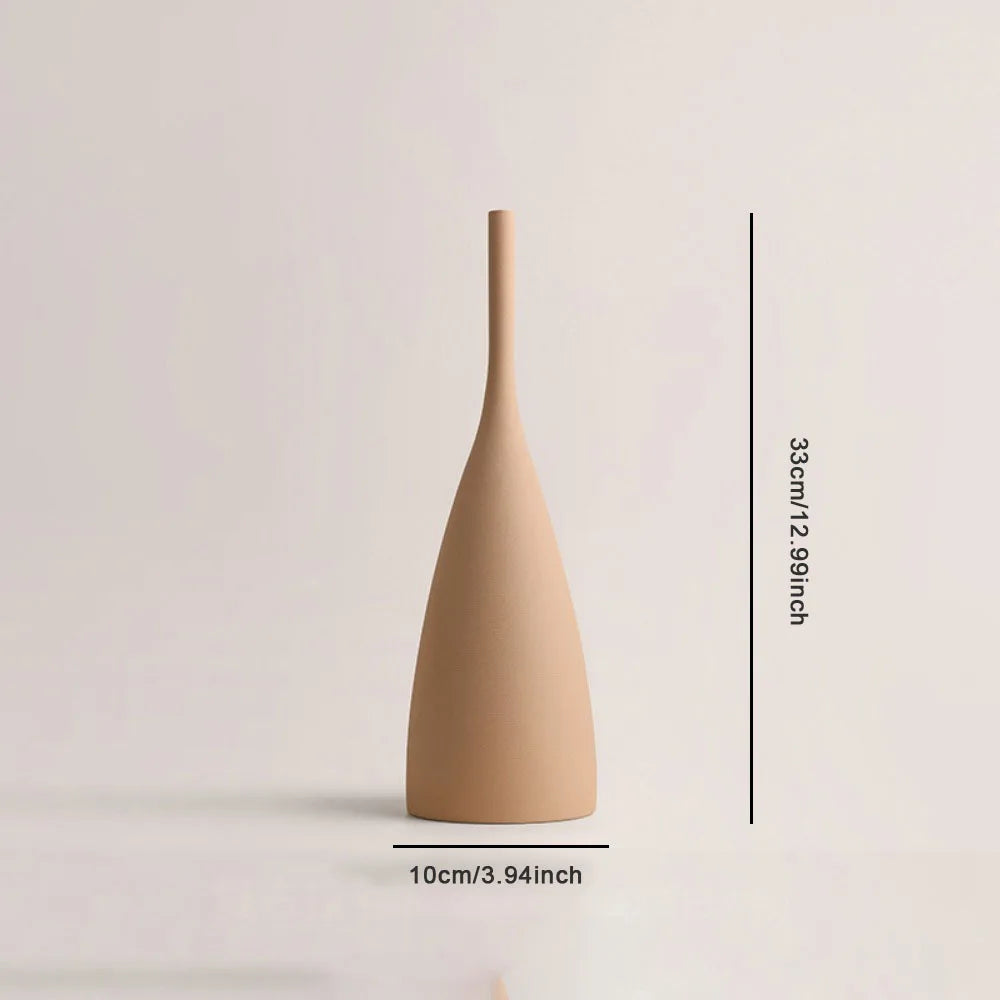 Nordic Brushed Ceramic Vase
