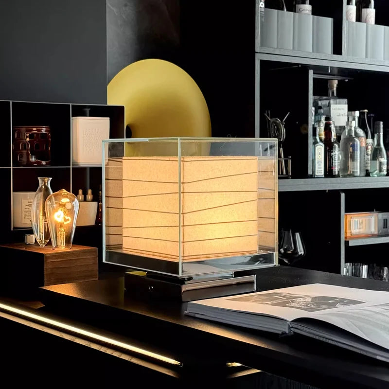 Wabi-Sabi Rice Paper Table Lamp