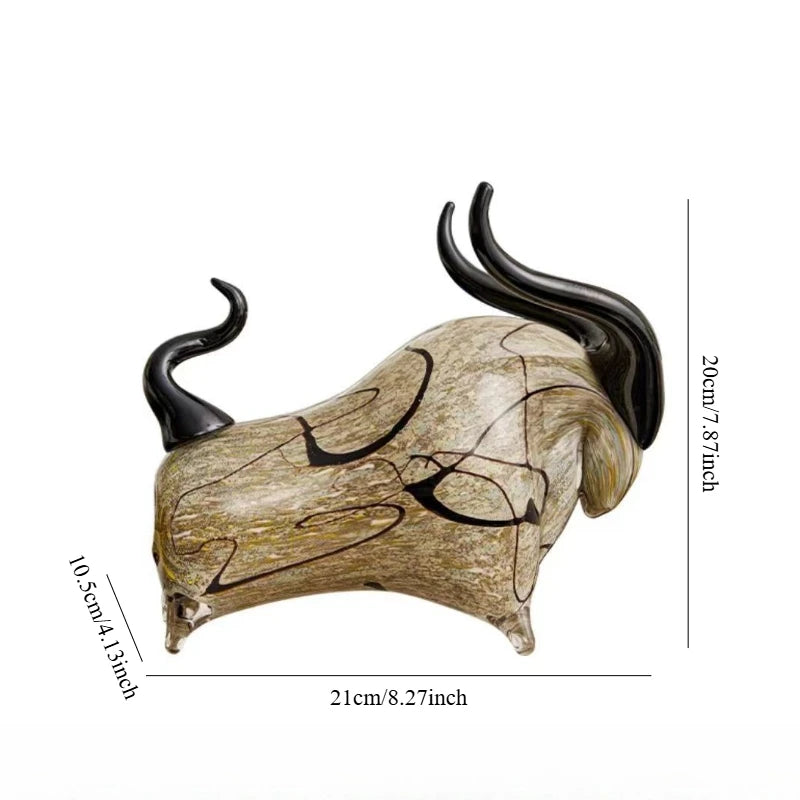 Luxury Glass Cow Ornament