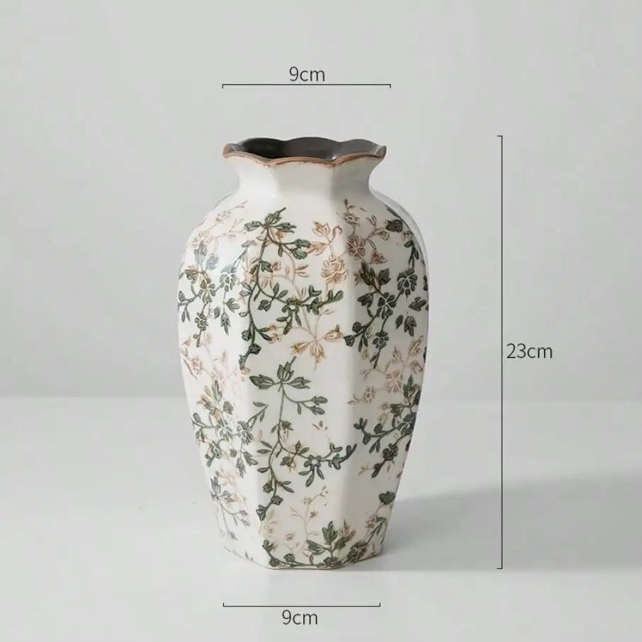 Ice Cracked Ceramic Vase
