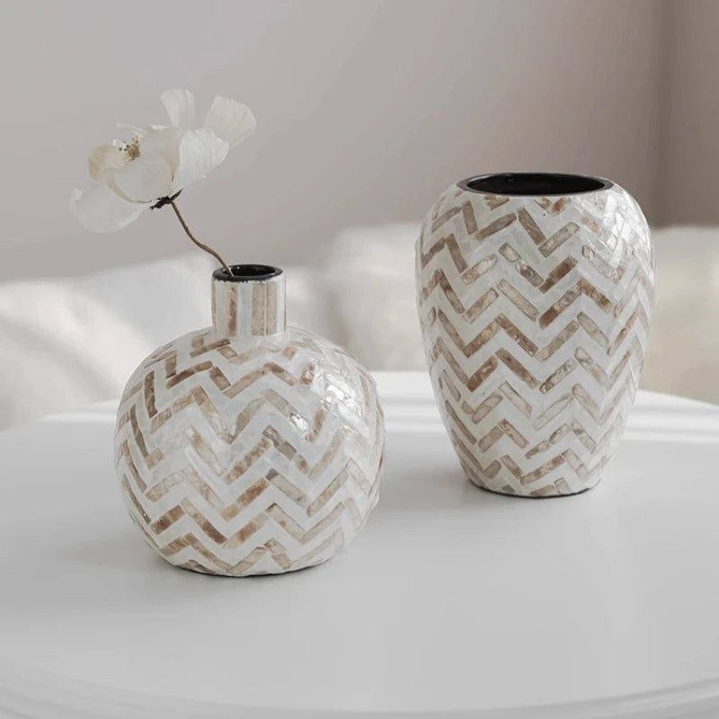 Vintage Shell Stand Vase