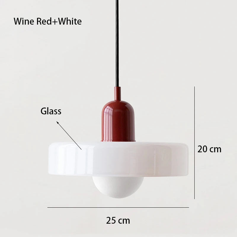 Nordic Retro Glass Pendant Light
