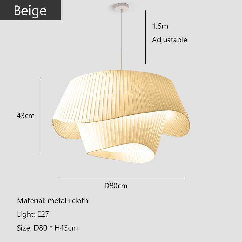 Cream Wabi Sabi Pendant Lamp