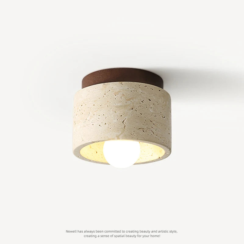 Nordic Travertine Ceiling Light