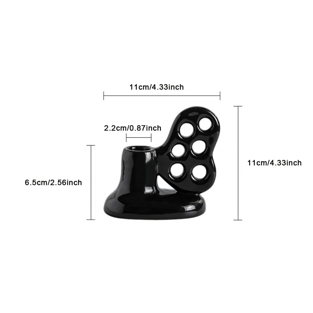 Butterfly Ceramic Candlestick