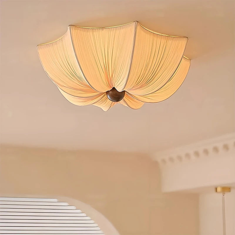 Nordic Wabi-Sabi Fabric Ceiling Light