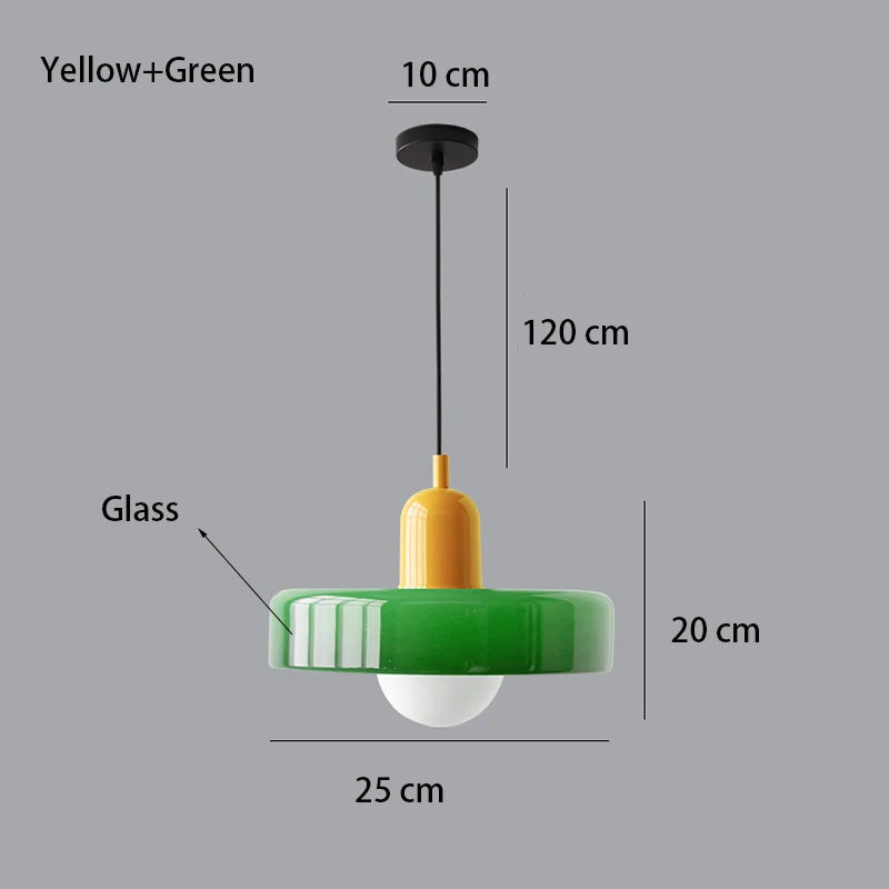 Nordic Retro Glass Pendant Light