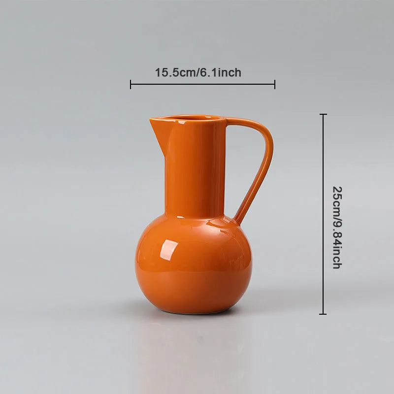 Colorful Glazed Belly Vase
