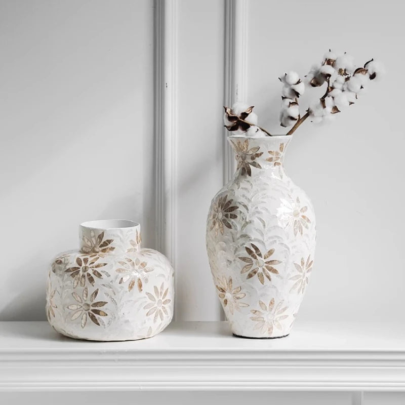 Vintage Shell Stand Vase