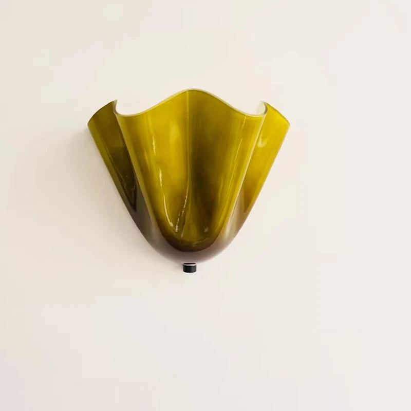 Nordic Cream Glass Wall Light