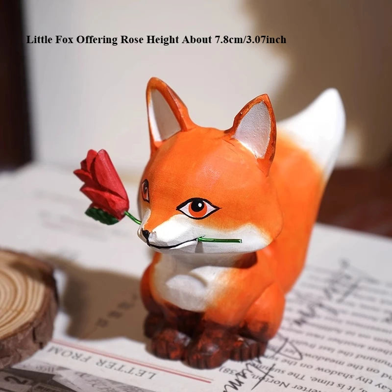 Handcarved Wooden Animal Decor