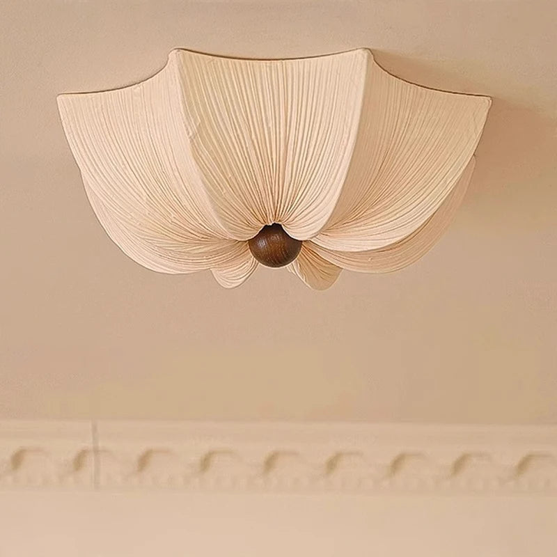 Nordic Wabi-Sabi Fabric Ceiling Light
