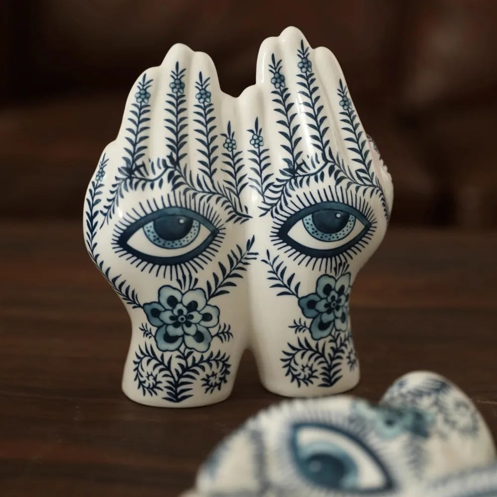 Nordic Palm Ceramic Holder