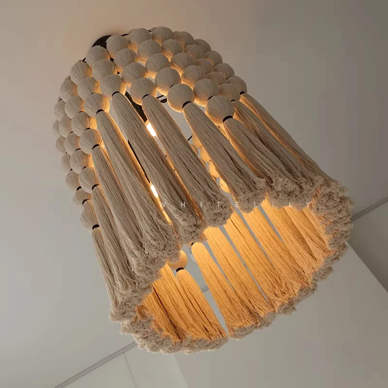 Nordic Tassel Rope Pendant Light