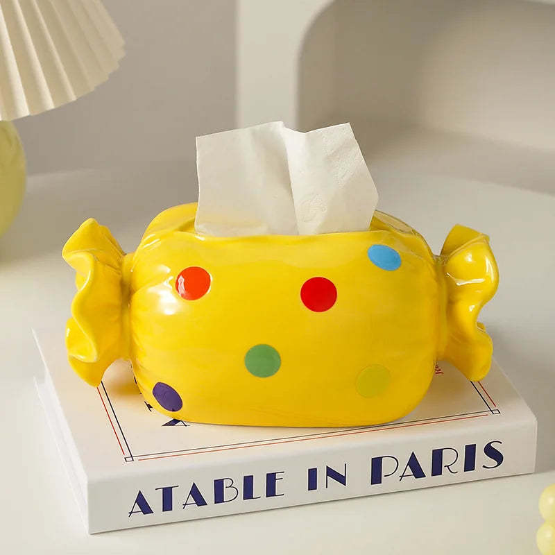 Candy Ceramic Tissue Box