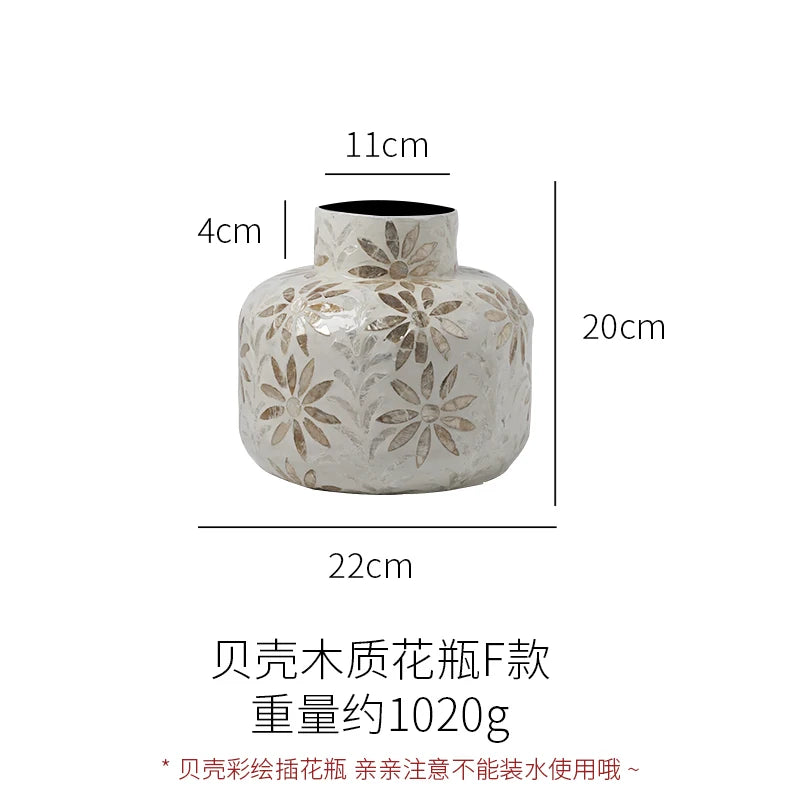 Vintage Shell Stand Vase