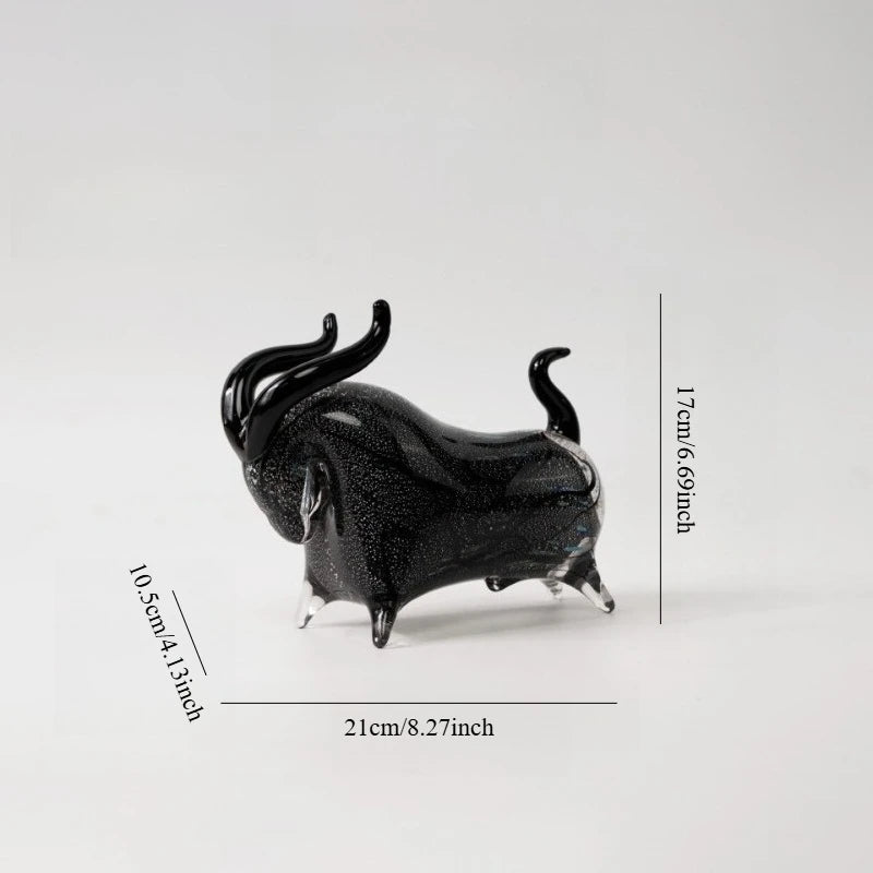 Luxury Glass Cow Ornament