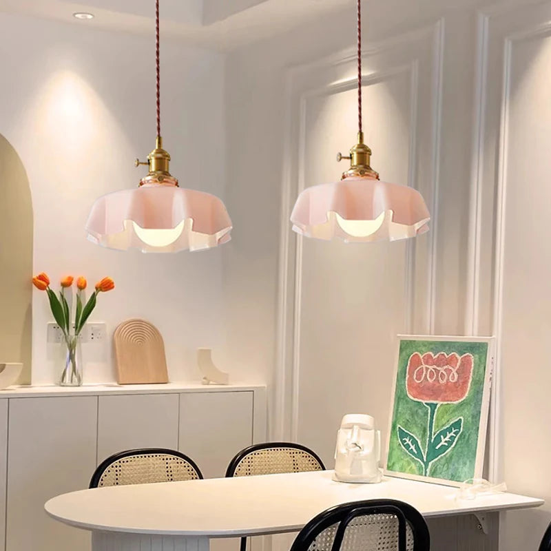 Nordic Cream Glass Pendant Light
