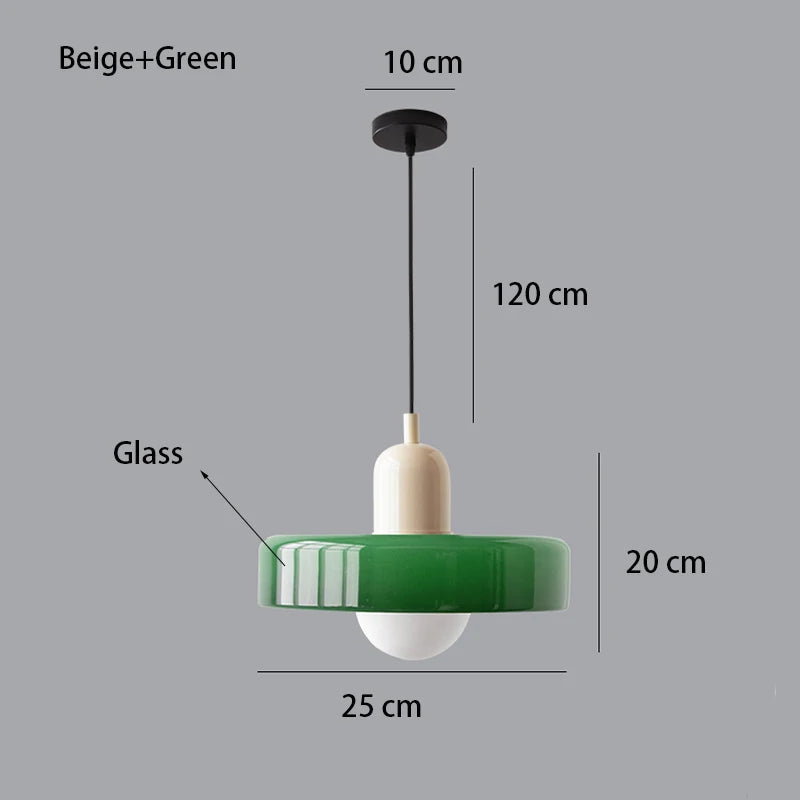 Nordic Retro Glass Pendant Light