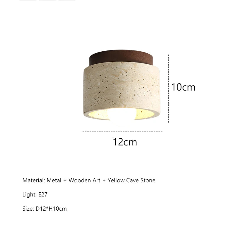 Nordic Travertine Ceiling Light