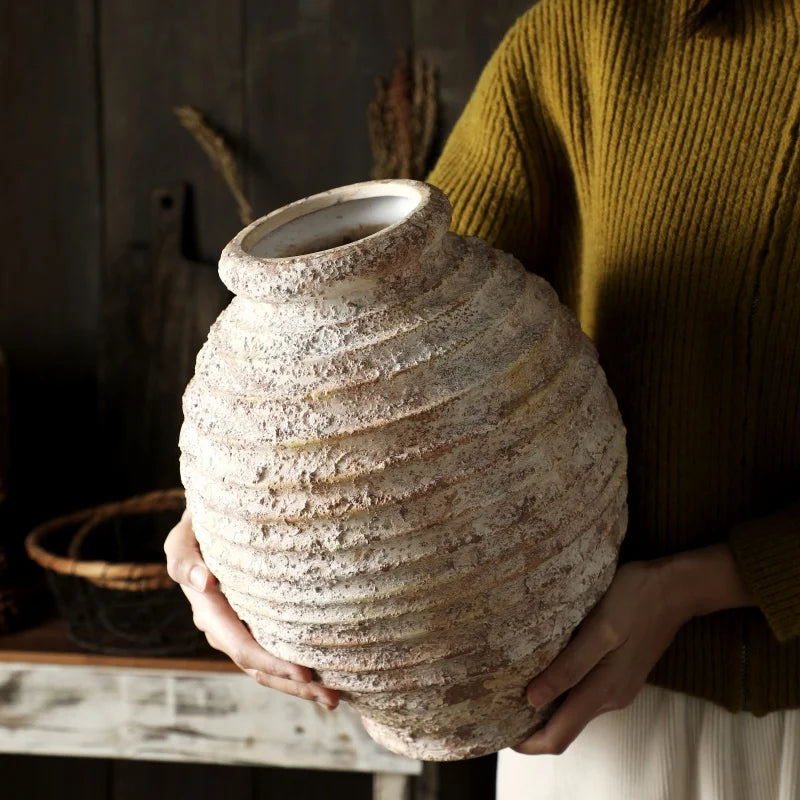 Retro Clay Pottery Vase
