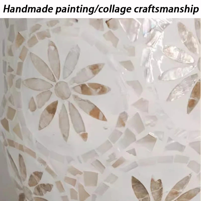 Vintage Ceramic Shell Flower Vase