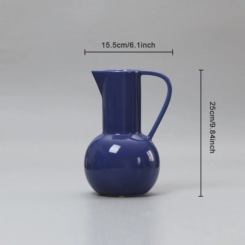 Colorful Glazed Belly Vase