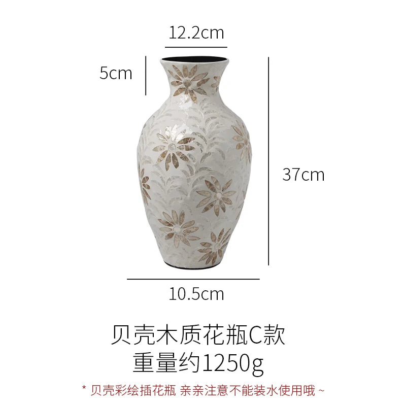 Vintage Shell Stand Vase