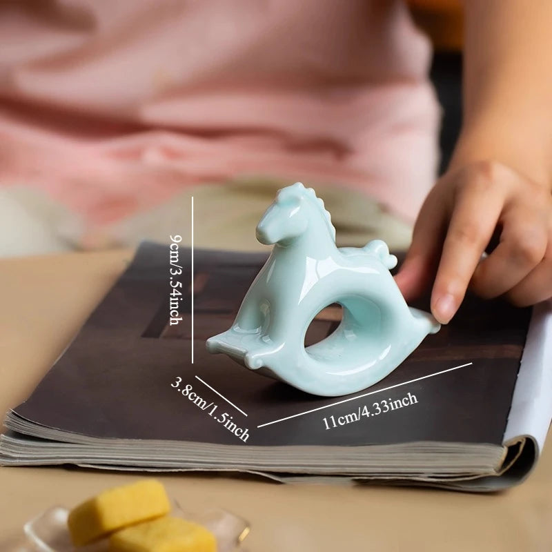 Ceramic Rocking Horse Ornament
