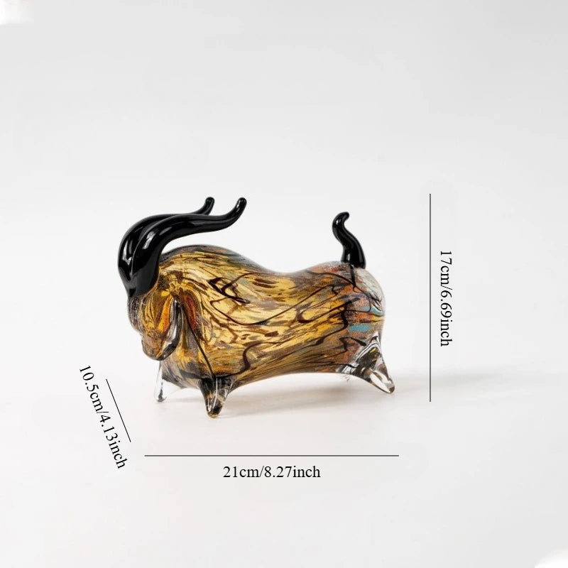Luxury Glass Cow Ornament
