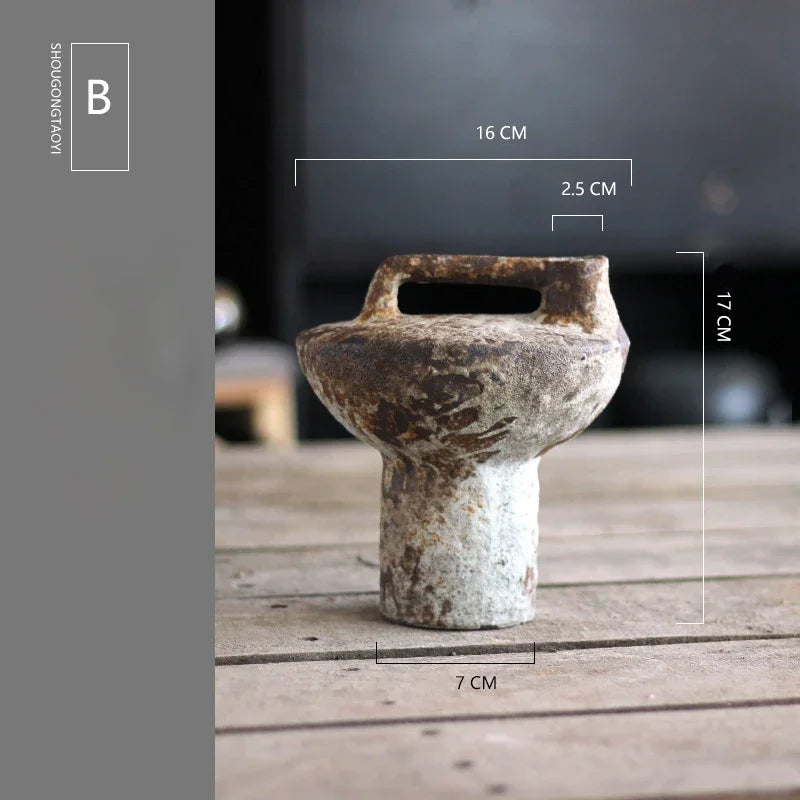 Retro Rustic Ceramic Vase