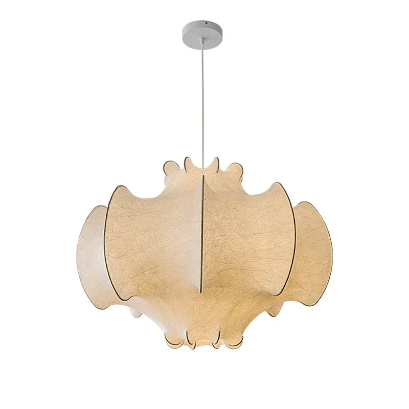 Nordic Wabi-Sabi Silk Pendant Light