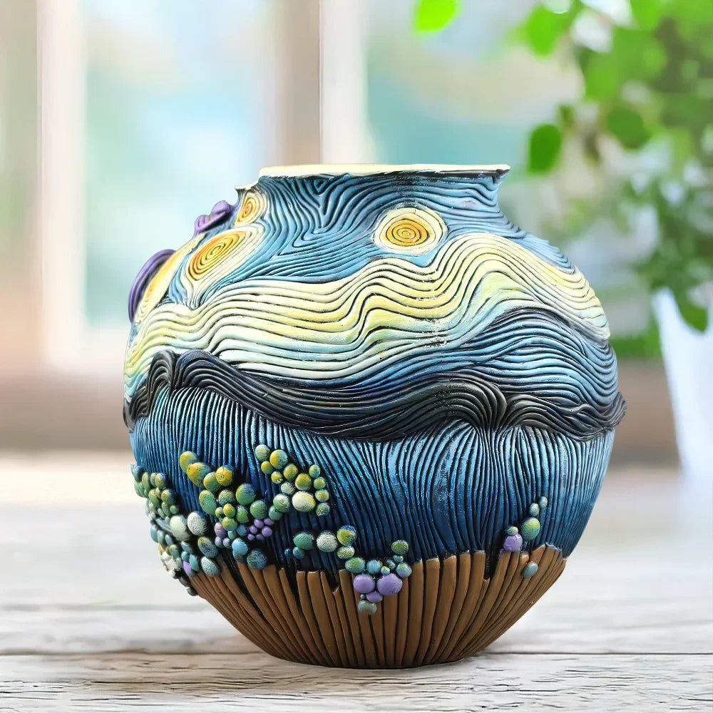 Nordic Resin Round Vase