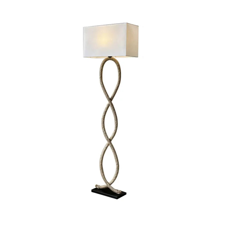Wabi-Sabi Hemp Rope Floor Lamp