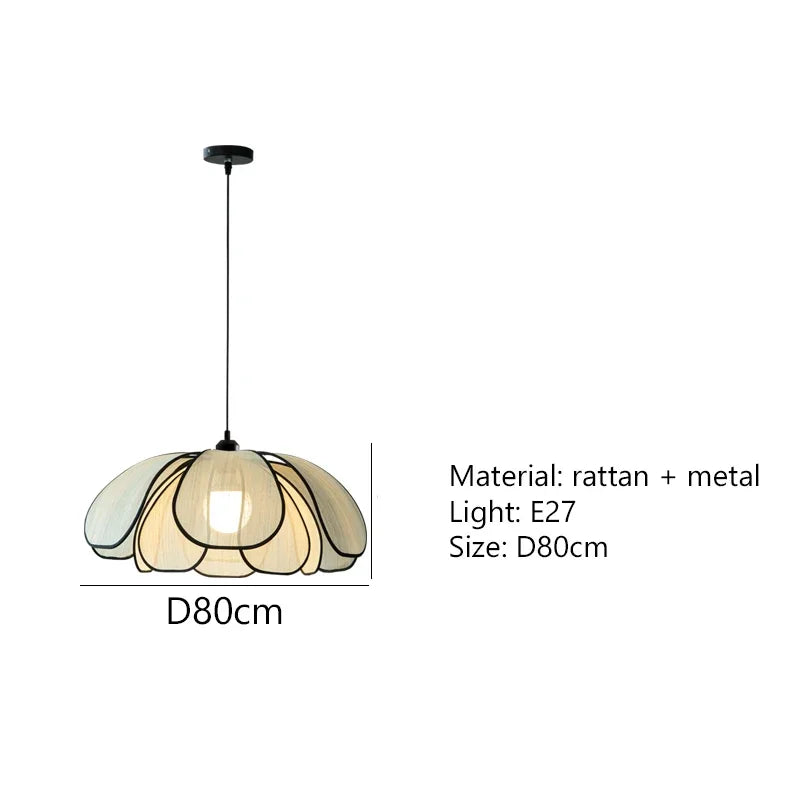 Nordic Petal Wabi-Sabi Pendant Light