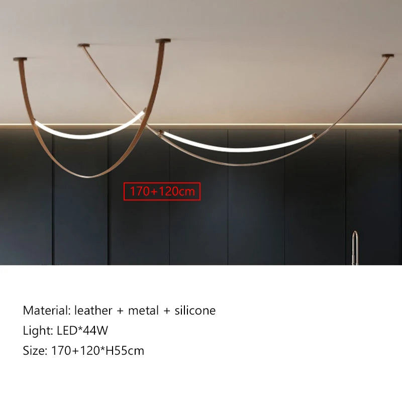 Nordic Leather Wabi-Sabi Pendant Light