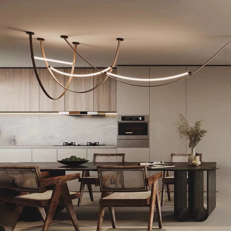 Nordic Leather Wabi-Sabi Pendant Light