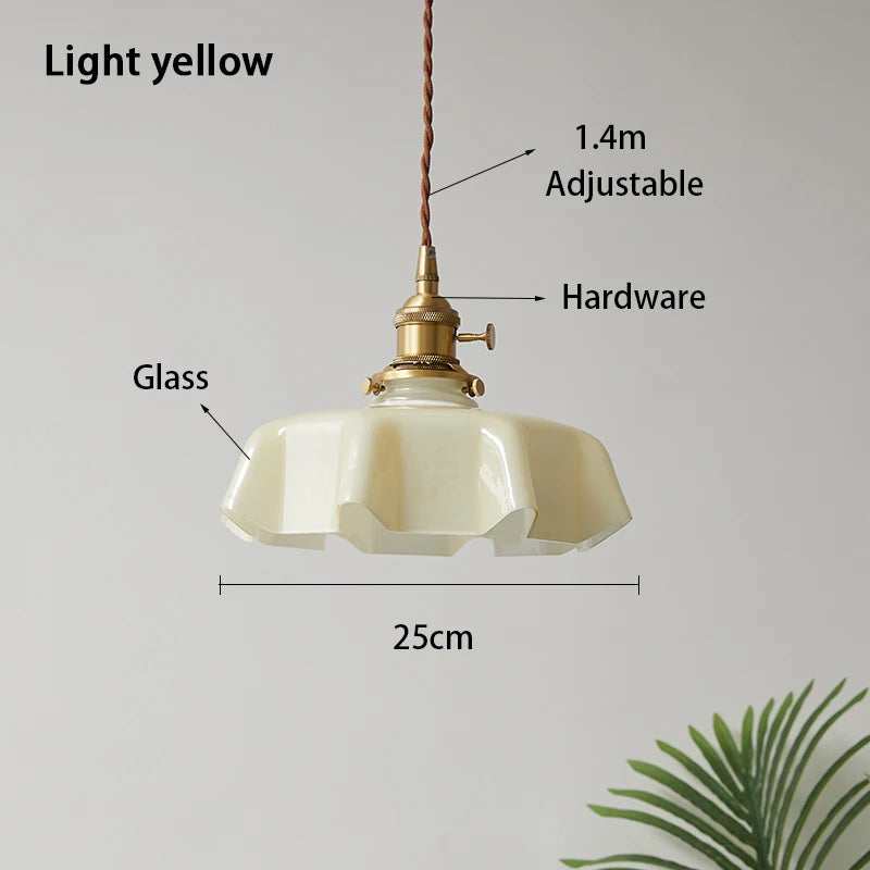 Nordic Cream Glass Pendant Light