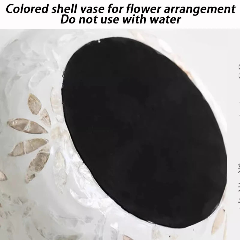 Vintage Ceramic Shell Flower Vase