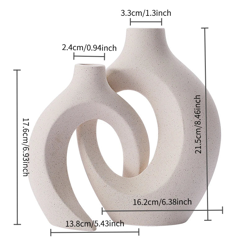 Scandinavian Hollow Vase Set