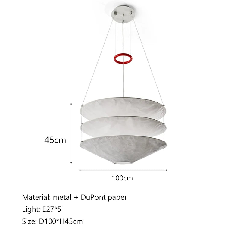 Dupont Paper Wabi-Sabi Chandelier