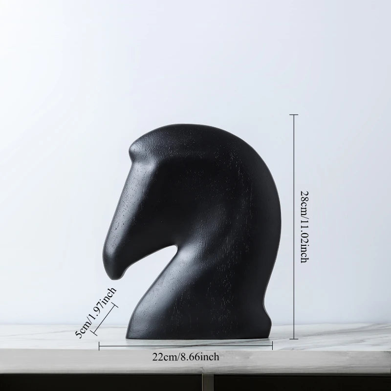 Abstract Horse Head Sculpture